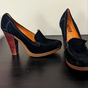 Michael Kors Black Sport Suede Heels